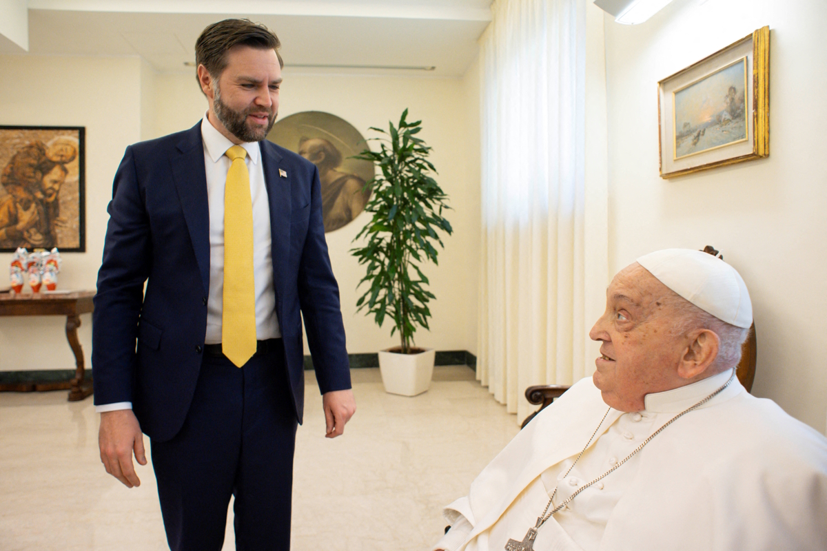 Ο αντιπρόεδρος των ΗΠΑ, Τζέι Ντι Βανς με τον Πάπα Φραγκίσκο