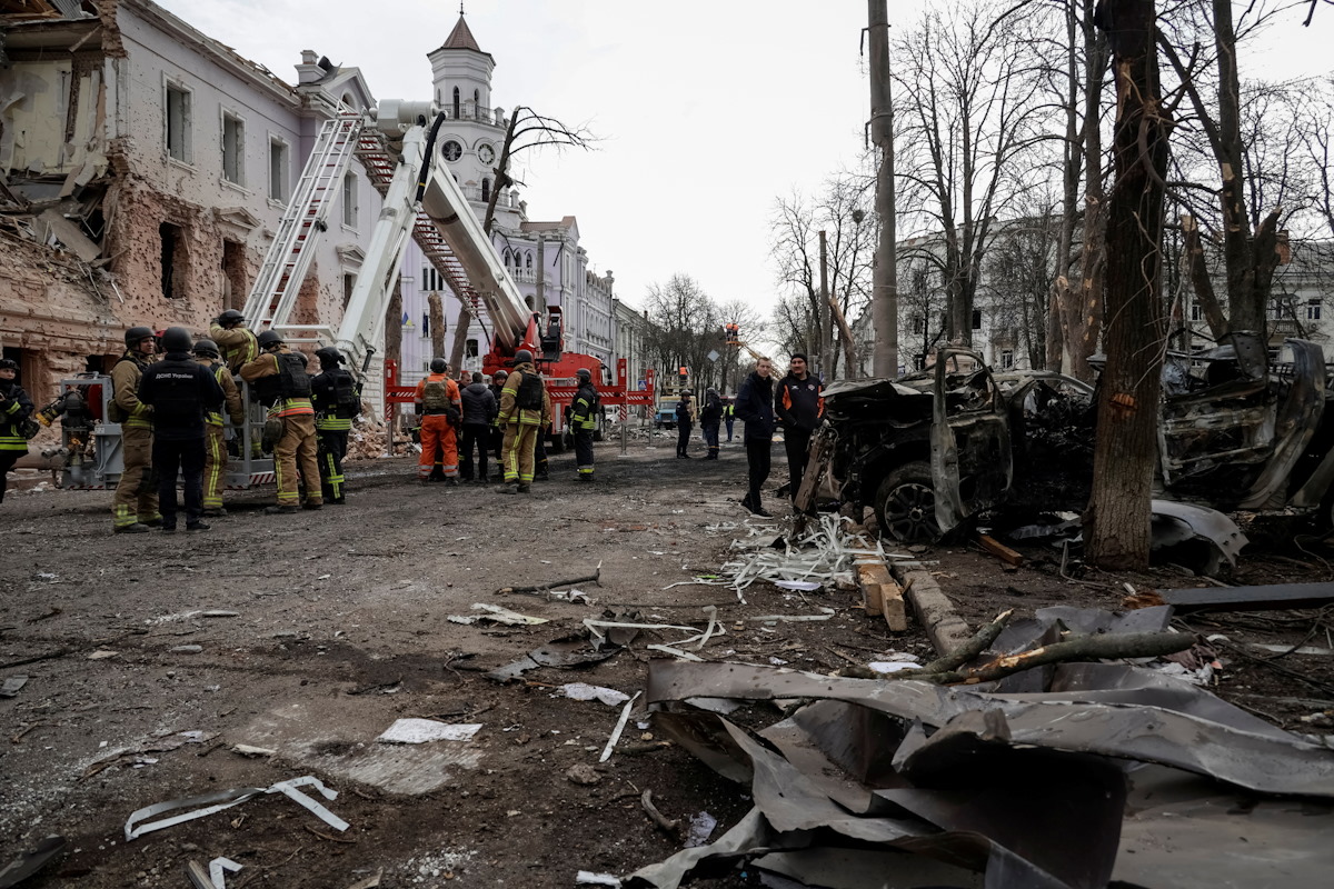 Ρωσική επίθεση στην πόλη Σούμι της Ουκρανίας