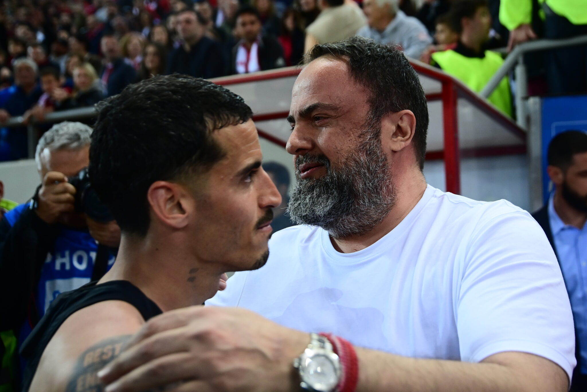 Ο Βαγγέλης Μαρινάκης με τον Τσικίνιο