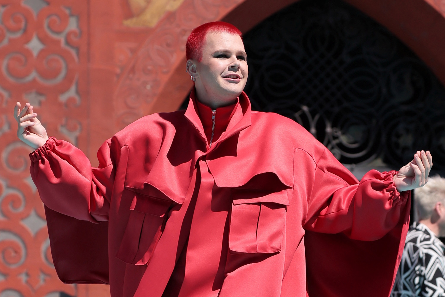 Eurovision acts walk 'Turquoise Carpet' Red Sebastian