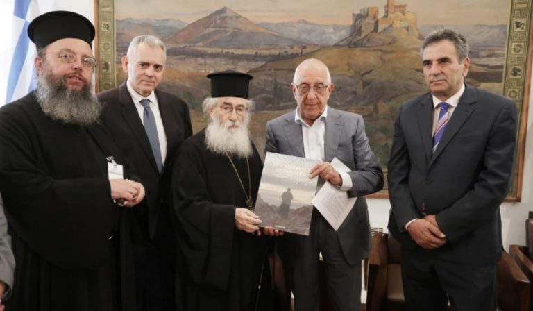 Συνάντηση του Προέδρου της Βουλής των Ελλήνων με τον Αρχιεπίσκοπο του Σινά