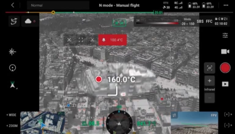 Ψήθηκε ξανά η χώρα – Θερμικό drone κατέγραψε θερμοκρασία 160°C σε ταράτσα