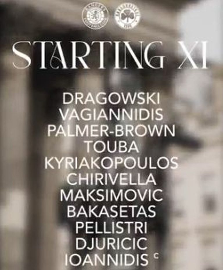 Champions League: Η ενδεκάδα του Παναθηναϊκού απέναντι στη Ρέιντζερς (video)