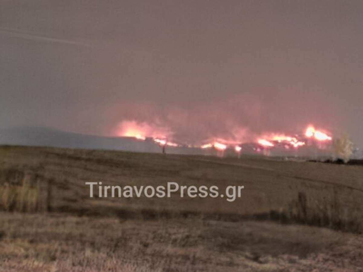 Φωτιά στον Τύρναβο