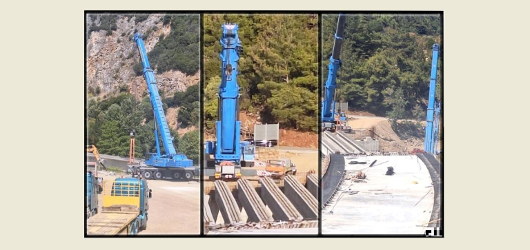 Προς ολοκλήρωσή η κατασκευή της νέας γέφυρας Πολυάνθου του ποταμού Κομψάτου