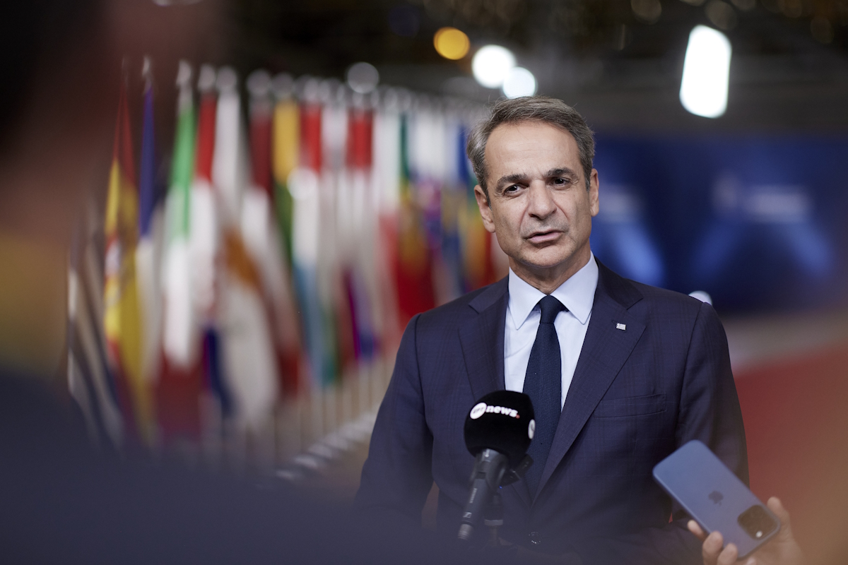 Ο πρωθυπουργός, Κυριάκος Μητσοτάκης στη Σύνοδο του Ευρωπαϊκού Συμβουλίου στις Βρυξέλλες