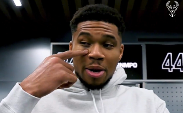 Με μαυρισμένο μάτι ο Γιάννης Αντετοκούνμπο: «Είδα κάποιον που πήγε ν’ αρπάξει την τσάντα μιας κυρίας, τον άρπαξα και μου έριξε αγκωνιά»