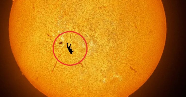 Αστροφωτογράφος απαθανάτισε αλεξιπτωτιστή  να κάνει ελεύθερη πτώση με φόντο τον Ήλιο