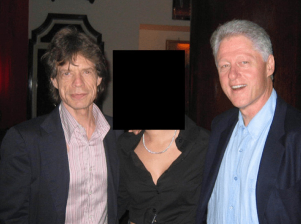 Μικ Τζάγκερ και Μπιλ Κλίντον