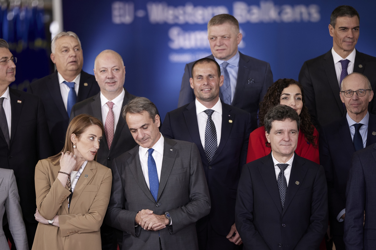 Ο πρωθυπουργός, Κυριάκος Μητσοτάκης στη σύνοδο κορυφής Ευρωπαϊκής Ένωσης - Δυτικών Βαλκανίων στις Βρυξέλλες