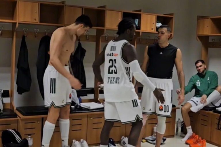 Τρέλα στα αποδυτήρια του Παναθηναϊκού μετά το διπλό επί της Φενέρμπαχτσε: Αποθέωση για Ναν και ουρλιαχτά MVP