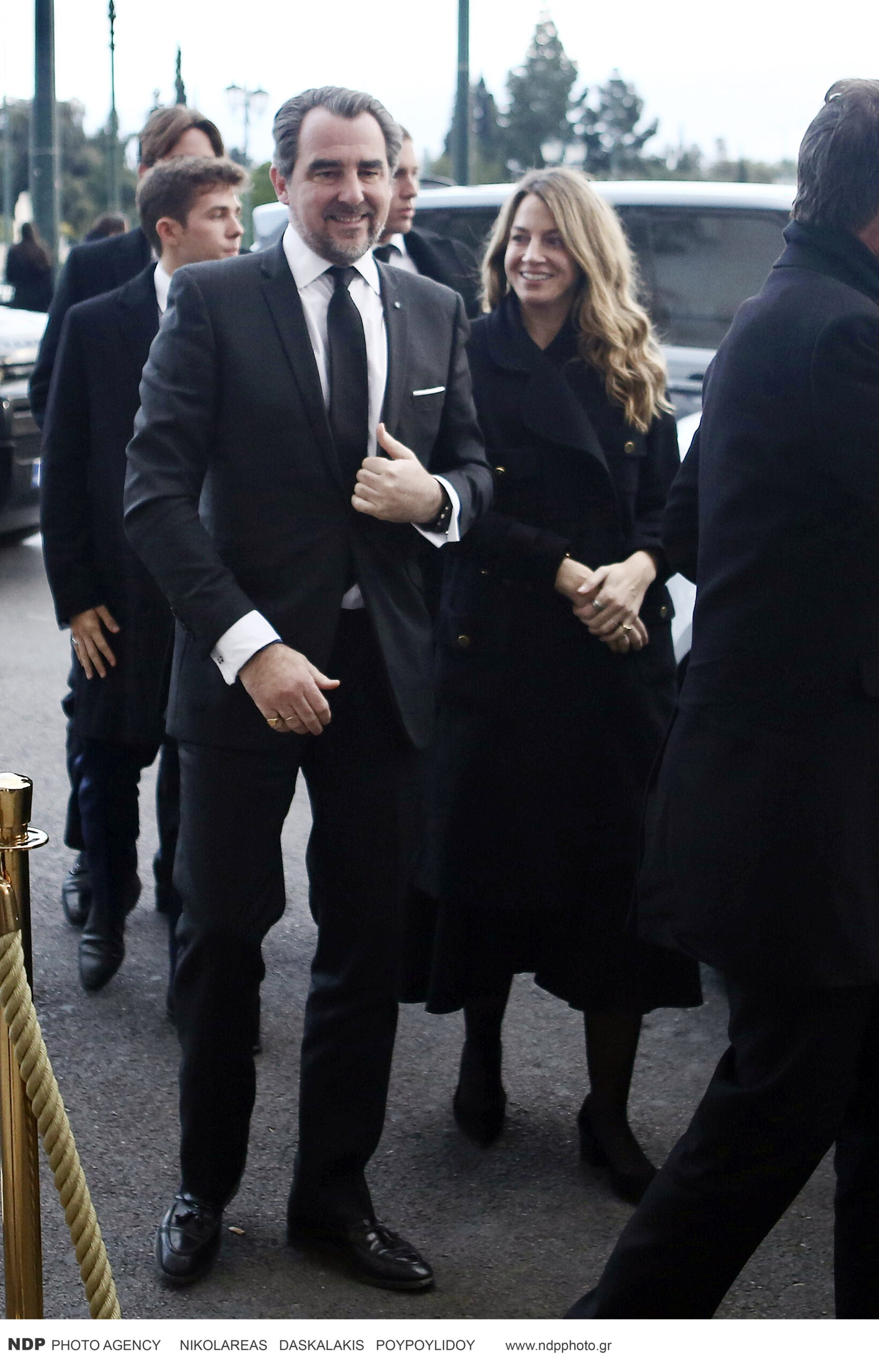 Ο Νικόλαος Ντε Γκρες με τη σύζυγό του, Χρυσή Βαρδινογιάννη