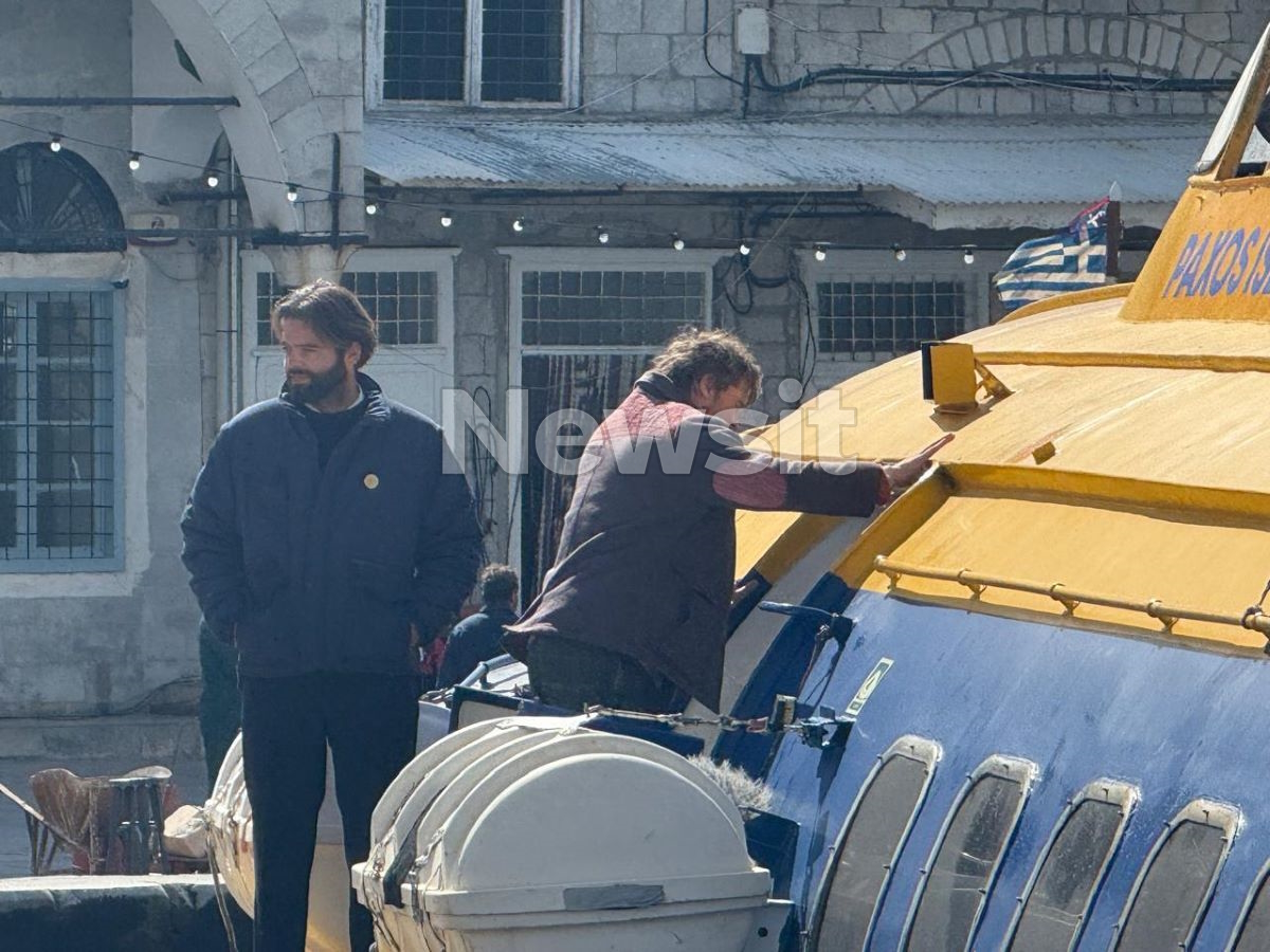 Ο Μπραντ Πιτ στην Ύδρα